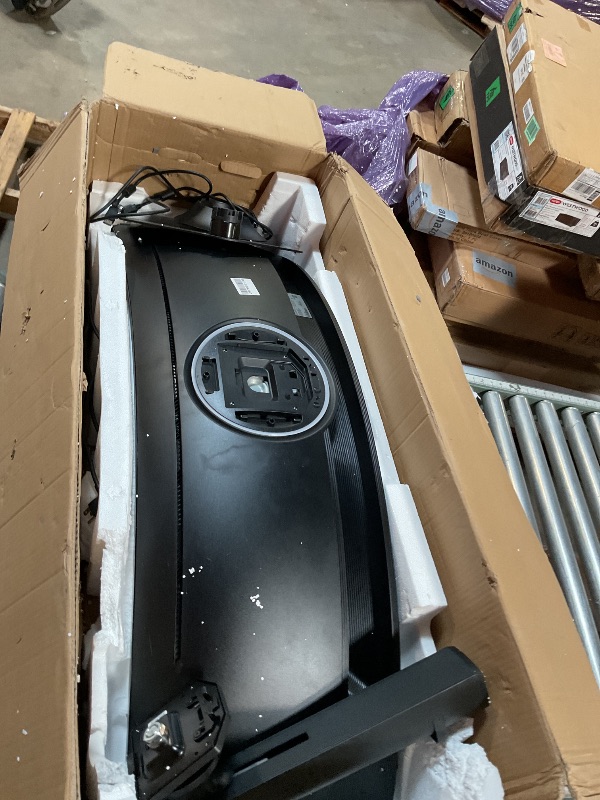 Photo 1 of ** FOR PARTS/ FRONT PANEL IS CRACKED** SAMSUNG 49” Odyssey G9 Series DQHD 1000R Curved Gaming Monitor, 1ms(GtG), VESA DisplayHDR 1000, 240Hz, AMD FreeSync Premium Pro, Height Adjustable Stand, Ultrawide Screen, LS49CG954ENXZA, 2024