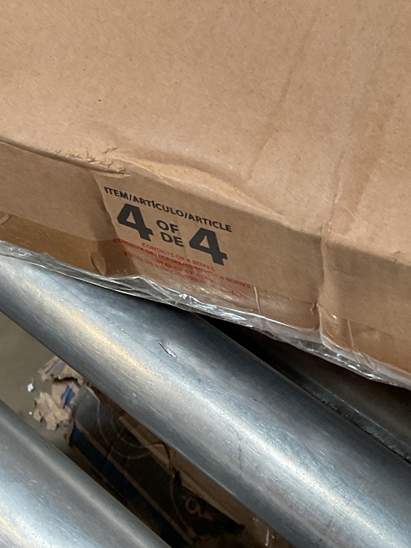 Photo 1 of **POSSIBLY MISSING ASSEMBLY PIECES** BOX 4 OF 4 Backyard Discovery Beach Front Cedar Wood Swing Set with Wave Slide, Play Deck, Monkey Bars, Rock Wall Ladder, Shaded Picnic Area, Snack Bar, Belt Swings, Trapeze, Sandbox Area, Outdoor Playset