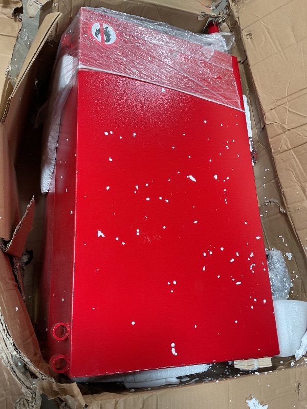 Photo 1 of **MISSING WHEELS** 45 Gallon Fuel Caddy,Portable Gas Storage Tank With 4 Wheels,Manual Transfer Pump,Fuel Transfer Storage Tank Gasoline Diesel Can for Cars,Lawn Mowers,Trucks,ATVs,Boats