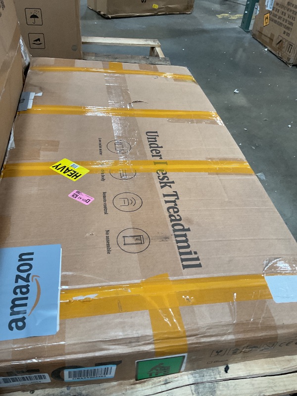 Photo 1 of **FOR PARTS** Walking Pad Treadmill with Incline, 300lbs Portable Compact Under Desk Treadmill, 3 in 1 Foldable Walking Pad with Handle Bar for Home Small Office,with Remote Control and LED Display