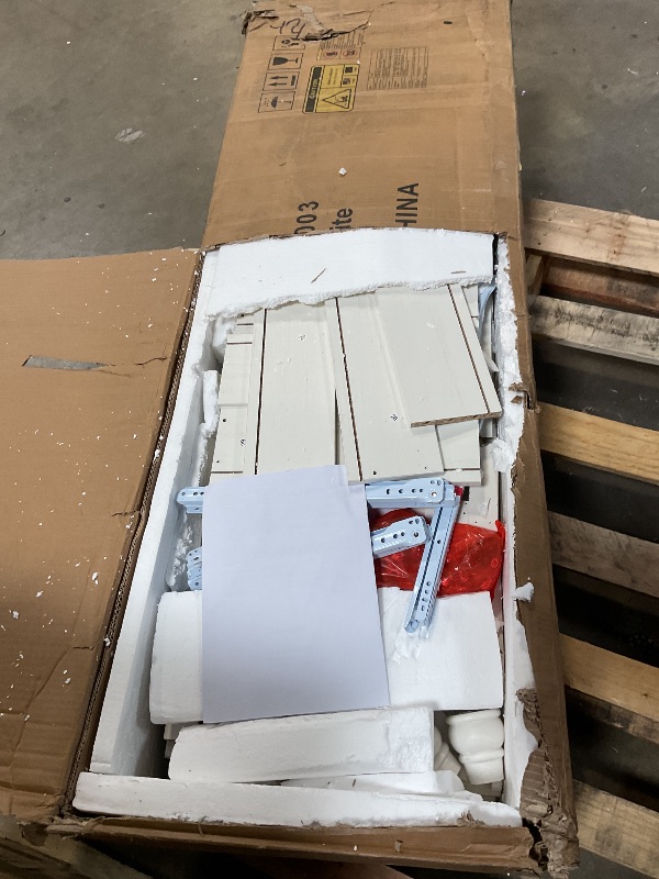 Photo 1 of **UNKNOWN DAMAGES/MISSING PIECES** Jocoevol White 9 Drawer Dresser for Bedroom, Farmhouse Chest of Drawers, Tall Dressers for Bedroom with Deep Storage, Dressers & Chests of Drawers for Living Room, Closet (White, 9-Drawer)