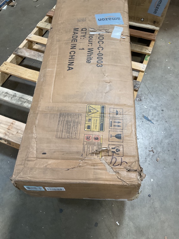 Photo 1 of **UNKNOWN DAMAGES/MISSING PIECES** Jocoevol White 9 Drawer Dresser for Bedroom, Farmhouse Chest of Drawers, Tall Dressers for Bedroom with Deep Storage, Dressers & Chests of Drawers for Living Room, Closet (White, 9-Drawer)