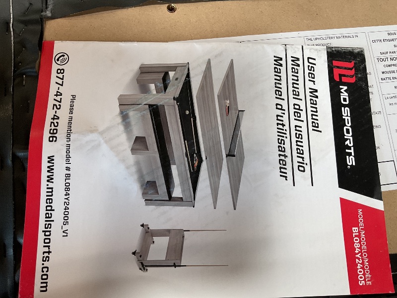 Photo 1 of **HAS CRACK ON ONE SIDE** Deluxe 7 Ft Pool Table, with Ping Pong Multi Game Combo Tables for Family Recreation Game Rooms