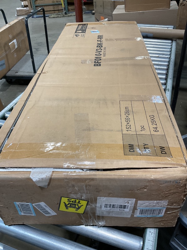 Photo 1 of **FOR PARTS ONLY/NON-FUNCTIONAL (MISSING TOO MANY ASSEMBLY PIECES) ** Rolanstar Full Bed Frame with Storage Headboard, Metal Platform Bed with Charging Station, LED, 4 Drawers, Bookcase Storage, No Box Spring Needed, Easy Assembly, Noise-Free, Black