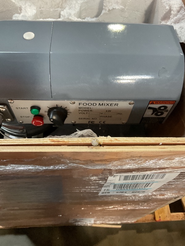 Photo 1 of 30QT Commercial Mixer, 1250W Stainless Steel Commercial Food Mixer with 3 Speed Adjustable, Large Capacity Commercial Stand Mixer Food Mixing Machine for Bakery Pizzeria Restaurant