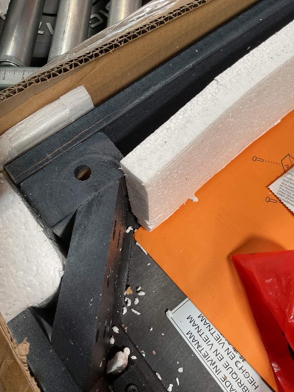 Photo 1 of *SKIRT CRACKED, MISSING SOME HARDWARE*Signature Design by Ashley Furniture Torjin Urban Counter Height Dining Room Table, Two-tone Brown