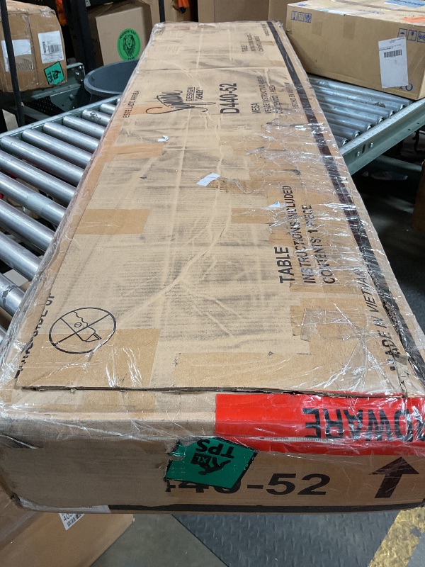 Photo 1 of *SKIRT CRACKED, MISSING SOME HARDWARE*Signature Design by Ashley Furniture Torjin Urban Counter Height Dining Room Table, Two-tone Brown