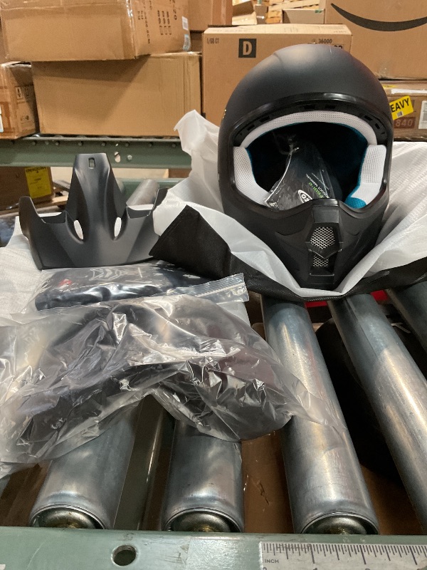 Photo 1 of *MEDIUM*ROOZO Youth Kids Dirt Bike Helmet DOT Certified - Full Face Motorcycle Helmet for Off-Road, ATV, Street Riding, Includes Adjustable Goggles & Protective Gloves