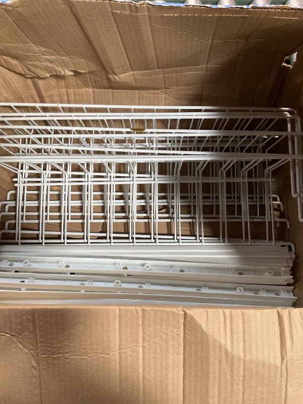 Photo 1 of *MISSING PARTS*Jumbl Adjustable Wall Mounted 18 Inch Wide Hanging/Over the Door Dantry Organizer and Spice Storage Rack, White