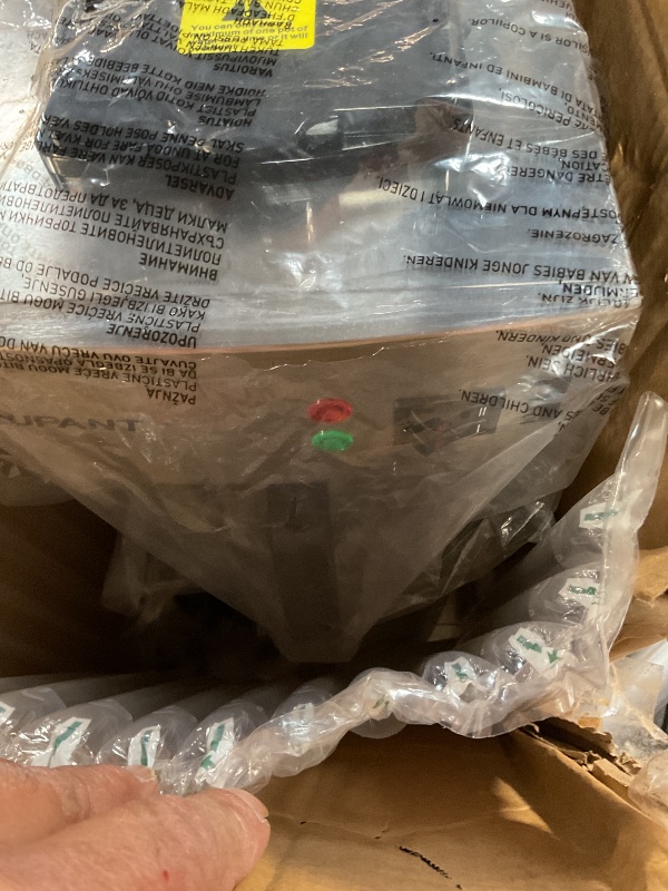 Photo 1 of *ONLY ONE GLASS CARAFE*NUPANT 12-Cup Coffee Maker 1.8L Commercial Drip Coffee Maker Pour Over Coffee Machines with 2 Glass Carafes and 2 Warmers Plate Stainless Steel Coffee Brewer for Cofe Bar and Restaurant