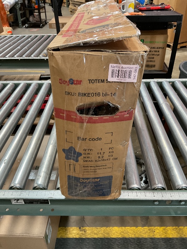 Photo 1 of **MISSING ASSEMBLY PIECES** JOYSTAR 14 Inch Kids Bike for 3 4 5 Years Boys Girls Gifts Children Bicycle with Training Wheels Coater Brake BMX Style Blue