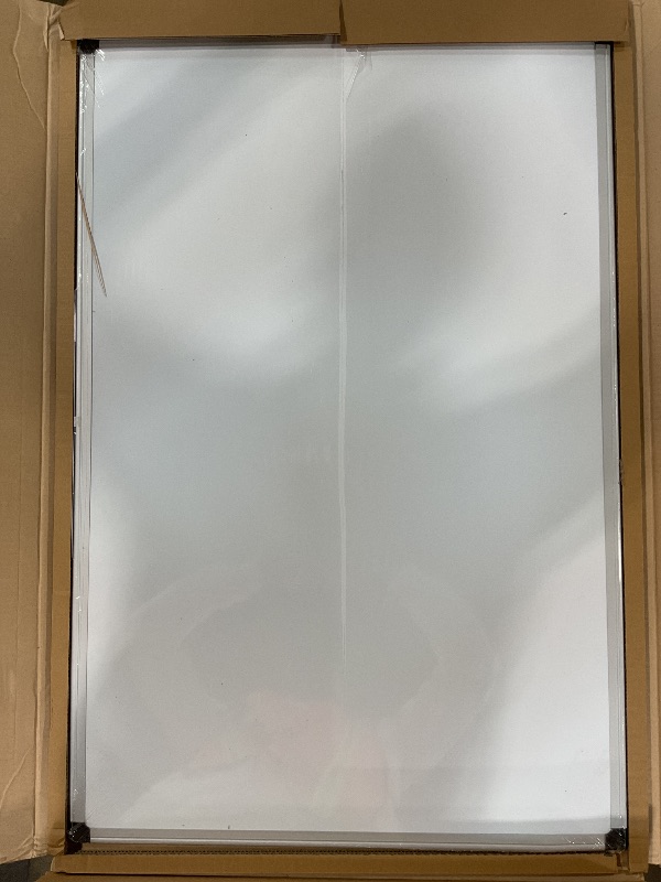 Photo 1 of ****LARGE SCRATCH*** VUSIGN 36" x 24" Magnetic Whiteboard for Wall, Dry Erase Board with Silver Frame, Hanging White Board for Office, Home, Classroom, Conference Room – Accessories Included
