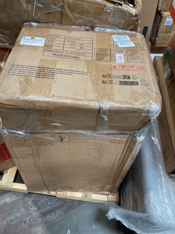 Photo 1 of **INCOMPLETE SET BOX 1 OF 2 ** Kidirect 87in Green Sofa, Couches for Living Room 21in Extra Deep Seats, Comfy Corduroy Sofas for Living Room No Tool Assembly, Modern Oversized Love Seat with 2 Pillows, Sofa Couch for Bedroom