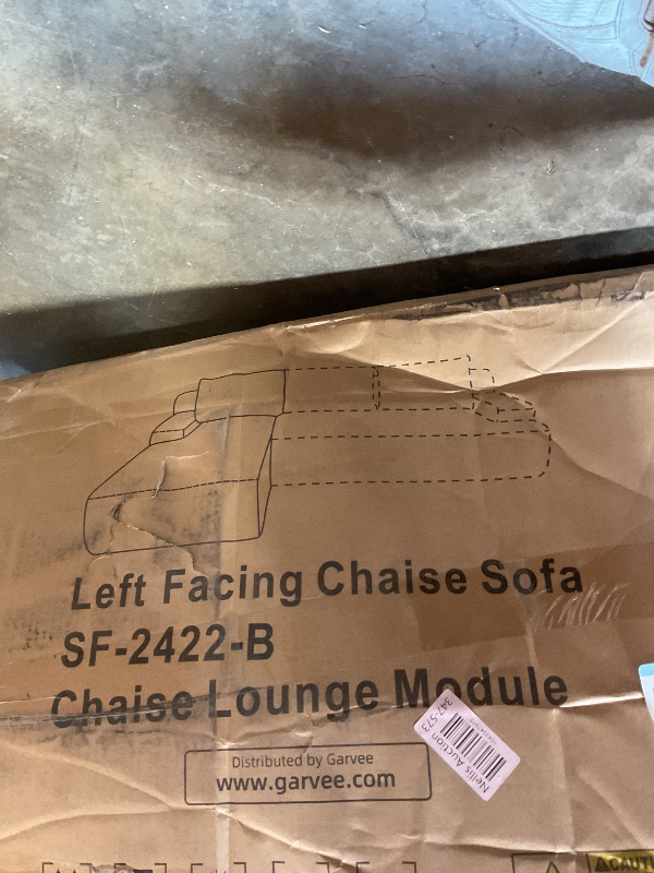 Photo 1 of **SELLING FOR PARTS AS PARTIAL SET **Cloud Couch with L-Shape Chaise 106" Modern Sectional Modular Sofa with Deep Seat Corduroy Upholstered Boneless Couches for Living Room No Assembly Required Black