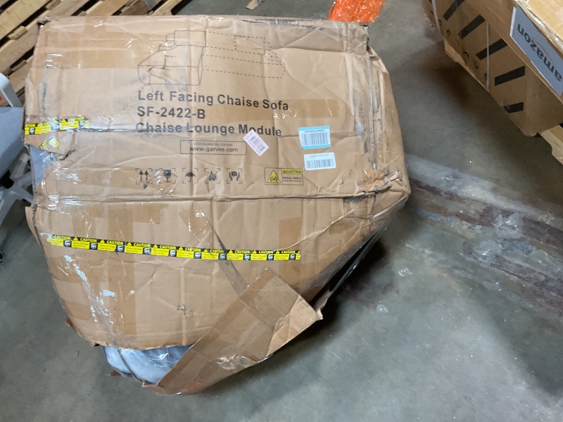 Photo 1 of **SELLING FOR PARTS AS PARTIAL SET **Cloud Couch with L-Shape Chaise 106" Modern Sectional Modular Sofa with Deep Seat Corduroy Upholstered Boneless Couches for Living Room No Assembly Required Black