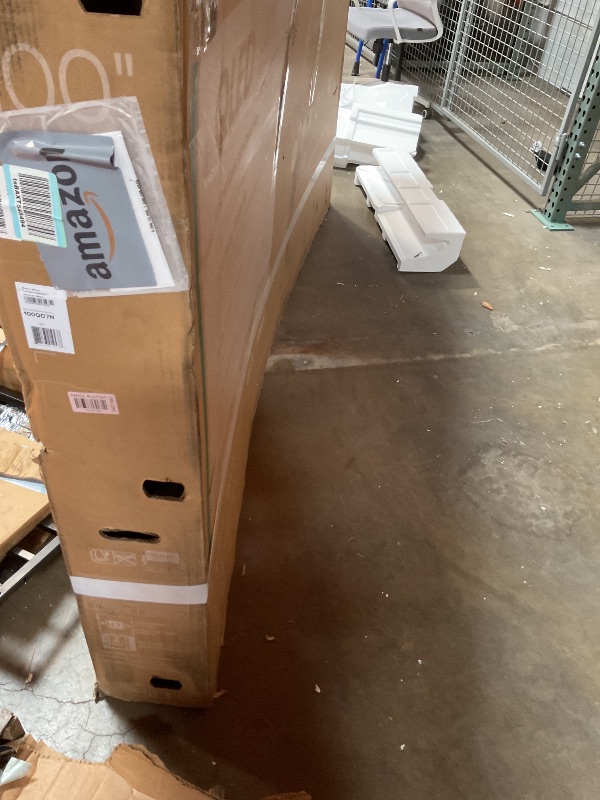 Photo 1 of **MAJOR DAMAGE TO SCREEN**Hisense 100-Inch Class QD7 Series QLED 4K UHD Google Smart TV (100QD7N, 2024 Model) - QLED, Native 144Hz, Motion Rate 240, Direct Full Array, Game Mode Pro, Alexa Compatibility