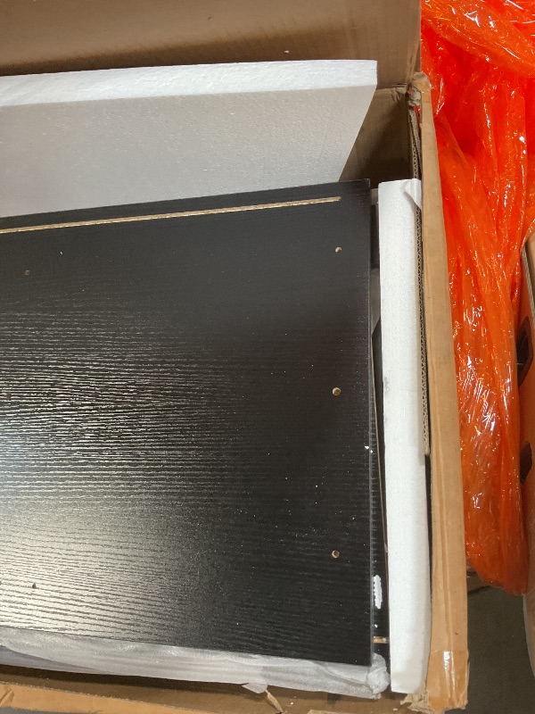 Photo 1 of **FOR PARTS ONLY** DWVO Kitchen Pantry Storage Cabinet, 64" H Kitchen Hutch Cabinet with Power Outlet, Sliding Racks with Door, Drawers with Doors and 3-Tier External Shelves for Living Room, Dining Area (Black)