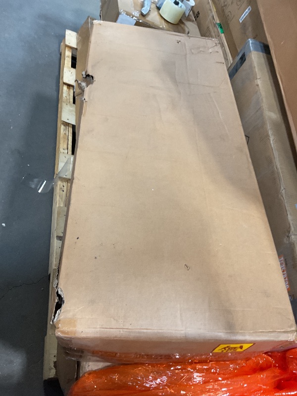 Photo 1 of **FOR PARTS ONLY** DWVO Kitchen Pantry Storage Cabinet, 64" H Kitchen Hutch Cabinet with Power Outlet, Sliding Racks with Door, Drawers with Doors and 3-Tier External Shelves for Living Room, Dining Area (Black)