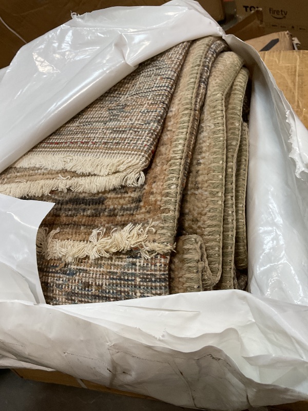 Photo 1 of **DIRT DAMAGE **Loloi Amber Lewis Molly Collection MOL-03 Ocean/Sunset 8'-6" x 12' Low Pile Area Rug