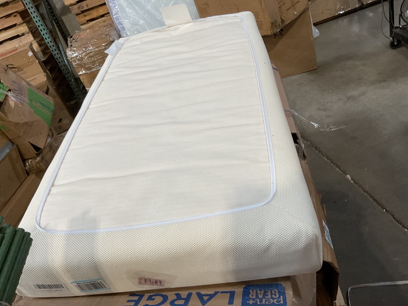 Photo 1 of **DIRTY FROM TRANSPORT **Naturepedic Organic Crib Mattress - 2-Stage 252 Coil Infant & Toddler Mattress with Protector Pad - Waterproof, Breathable & Non-Toxic Mattress for Baby and Toddler Bed