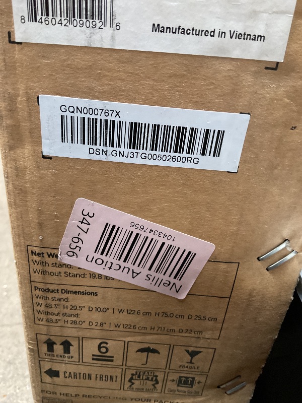 Photo 1 of **PARTS ONLY** TCL 55-Inch Class S5 UHD 4K LED Smart TV with Fire TV (55S551F, 2024 Model), Dolby Vision, HDR PRO+, Dolby Atmos, Alexa Built-in with Voice Remote, Apple AirPlay 2 Compatibility, Streaming Television ****TELEVISION IS BROKEN PARTS ONLY****