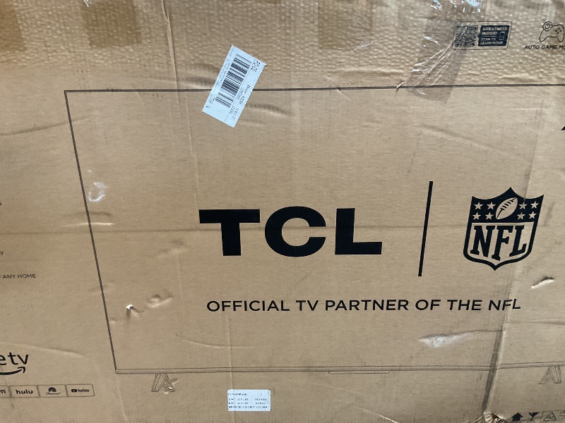 Photo 1 of **PARTS ONLY** TCL 55-Inch Class S5 UHD 4K LED Smart TV with Fire TV (55S551F, 2024 Model), Dolby Vision, HDR PRO+, Dolby Atmos, Alexa Built-in with Voice Remote, Apple AirPlay 2 Compatibility, Streaming Television ****TELEVISION IS BROKEN PARTS ONLY****