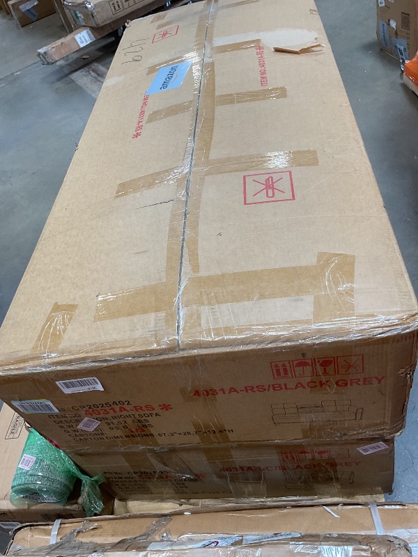 Photo 1 of **SELLING FOR PARTS AS PARTIAL SET. TWO OF THREE BOXES. MISSING ONE BOX**Devion Furniture EBBEL Sectional Sofa