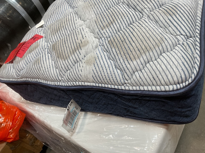 Photo 1 of **DIRTY FROM TRANSPORT **Serta Five Star Mattress Tranquility 10-Inch Medium – Twin– Zoned Lumbar Support, Pressure Relief, Cooling Foam – Bed-100 Night Trial, 10-Year Limited Warranty