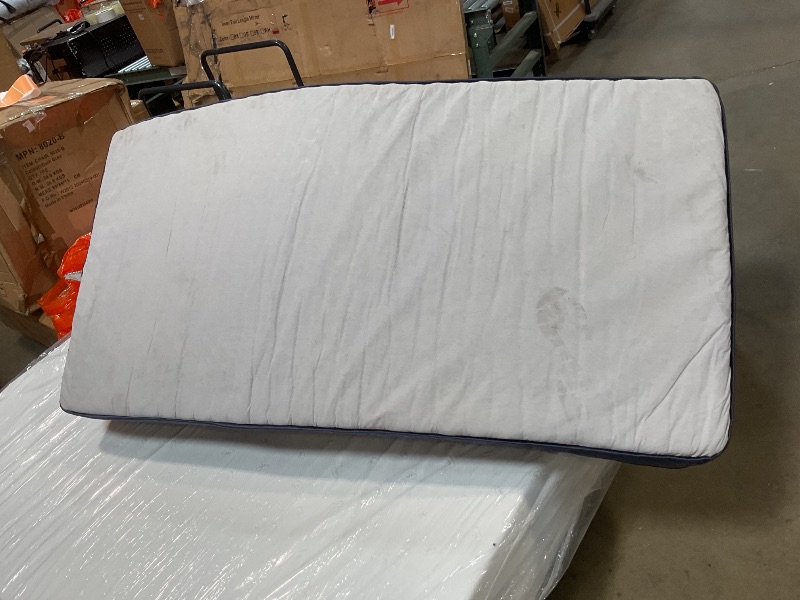 Photo 1 of **DIRTY FROM TRANSPORT **Serta Five Star Mattress Tranquility 10-Inch Medium – Twin– Zoned Lumbar Support, Pressure Relief, Cooling Foam – Bed-100 Night Trial, 10-Year Limited Warranty