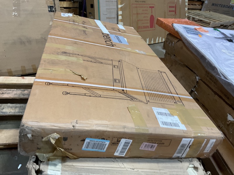 Photo 1 of **DESKTOP BUTCHER IS SPLIT DOWN THE MIDDLE/ FOR PARTS** Workbench 48 x 24 Adjustable Height Worktable, 2000 LBS Load Capacity, Heavy Duty Rubber Wood Top, Workbench with Drawers, Pegboard, Power Outlets & Lockable Wheels, with Drawer Back