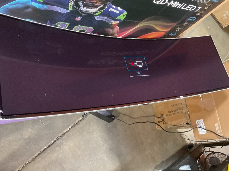 Photo 1 of **DIRT AND SCRATCHES**Samsung 49" Odyssey OLED (G93SC) Series Curved Gaming Monitor w QD-OLED, 240Hz, 0.03ms, DQHD, G-Sync Compatible, AMD FreeSync Premium Pro,Height Adjustable Stand,3 Yr Warranty,LS49CG932SNXZA