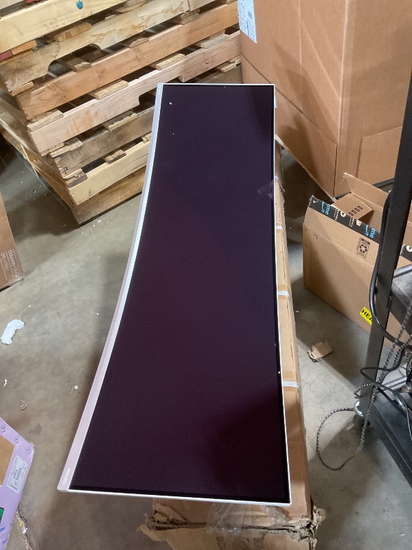 Photo 1 of **SELLING FOR PARTS AS PARTIAL SET. NO POWER CORD. **Philips Evnia 49M2C8900 49'' QD OLED Curved Gaming Monitor, Wide Dual QHD, 240Hz, AMD FreeSync Premium Pro, USB-C Docking, Built in KVM, Height Adjustable, Xbox PS5 Switch Compatible, 4-Year Warranty