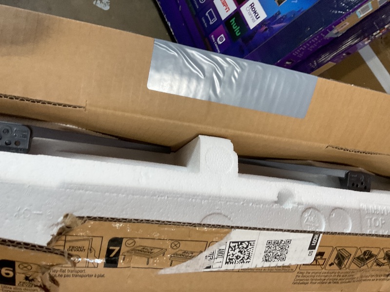 Photo 1 of **MAJOR DAMAGE TO SCREEN. SELLING FOR PARTS **TCL 65-Inch Class QM6K Series QD-Mini LED 4K UHD Google Smart TV Best Value Mini-LED TV - QLED, 144hz, 288hz Gaming Rate, High Contrast Screen, Onkyo Audio, Dolby Atmos (65QM6K, 2025 Model)