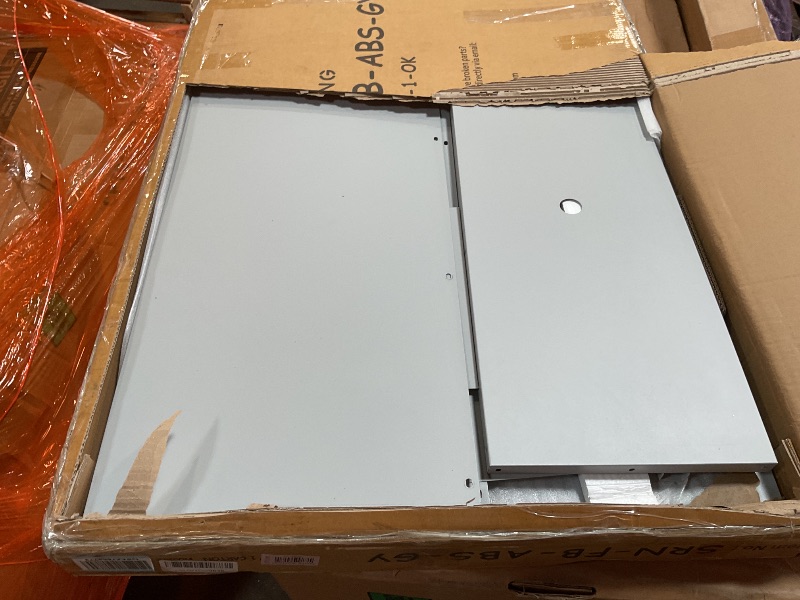 Photo 1 of 6 ft. X 4 ft. Grey Freestanding Metal Privacy Screen Room Divider with Flower Box