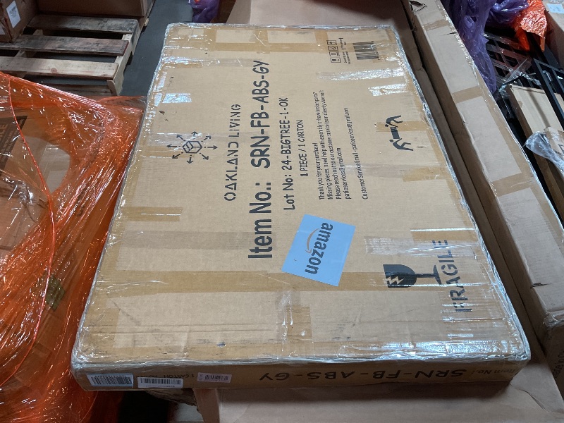 Photo 1 of 6 ft. X 4 ft. Grey Freestanding Metal Privacy Screen Room Divider with Flower Box