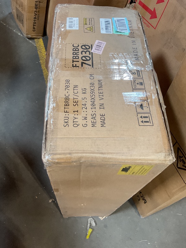 Photo 1 of **SINK ONLY. SELLING FOR PARTS AS PARTIAL SET **YITAHOME 36" Bathroom Vanity with Sink Set, Vintage Bathroom Cabinet Vanity with Resin Basin, Extra Large Storage with 2 Soft-Closing Doors & 3 Drawers, White