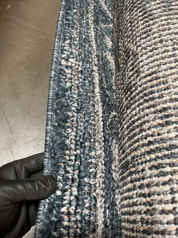 Photo 1 of **DIRTY FROM TRANSPORT **Loloi Magnolia Home by Joanna Gaines Gigi Collection GIG-02 Navy/Stone 9'-2" x 13' Area Rug