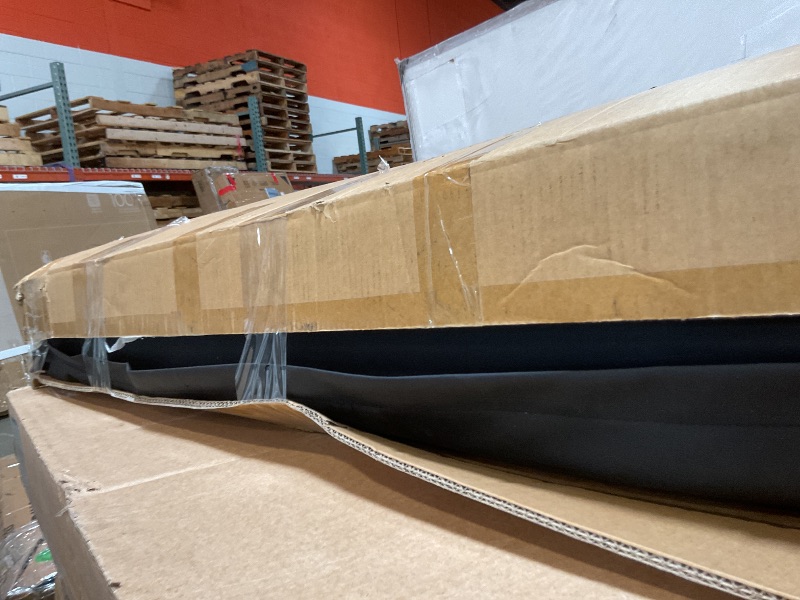 Photo 1 of **HAS A FABRIC RIP/MISSING A COUCH LEG** FONTOI Futon Sofa Bed, Convertible Sleeper Couch with Cup Holders, Folding Loveseat Sofa Recliner for Small Spaces, Apartment, Guest Room, Office, PU Leather, Black