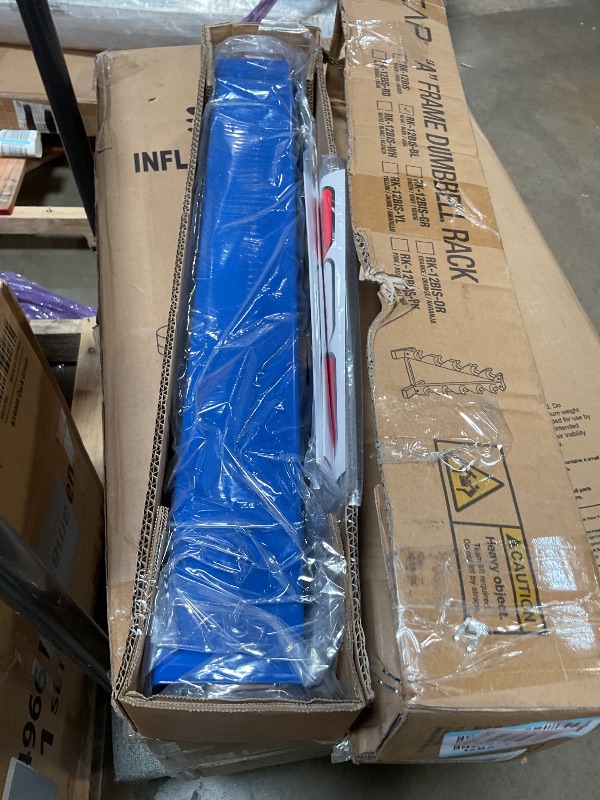 Photo 1 of **STAND ONLY** CAP Barbell 150 LB Coated Hex Dumbbell Weight Set with Vertical Rack, Blue, New Edition