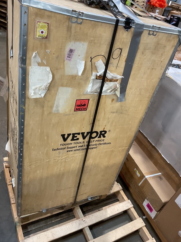 Photo 1 of **FOR PARTS ONLY NON-FUNCTIONAL** VEVOR Commercial Ice Cream Machine, 34-44 L/H Yield, 3400W 3-Flavor Freestanding Soft Serve Ice Cream Maker, 2 x 9L Stainless Steel Hopper, LED Panel Allows Single Cylinder Use Overnight Refrigeration