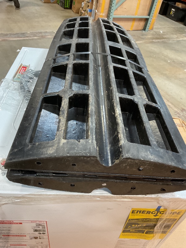 Photo 1 of **INCOMPLETE SET** Pyle Car Vehicle Curbside Driveway Ramp - 4ft Heavy Duty Rubber Threshold Bridge Tracks Curb Ramps, 2 Pieces Set (for Car, Truck, Scooter, Bike, Motorcycle, Wheelchair Mobility), Black