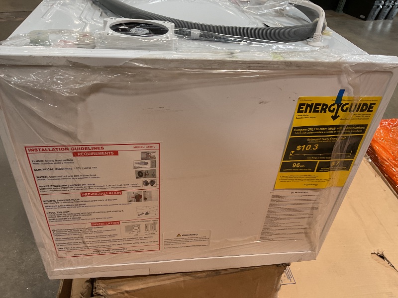 Photo 1 of **FOR PARTS** Equator All-in-One Washer Dryer VENTED-DRY 30% FASTER than Condense 15lb 110V in White