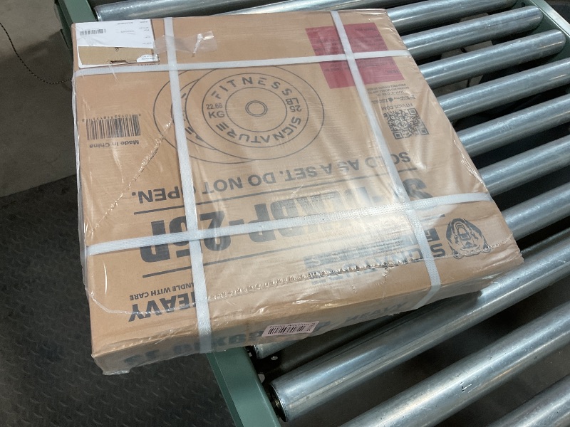 Photo 1 of Fitvids 2" Olympic Bumper Plate Weight Plates with Steel Hub, 25LB, Pair
