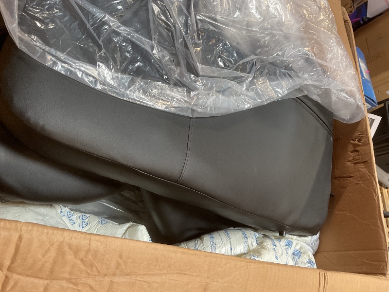 Photo 1 of **INCOMPLETE SET** HOMCOM Massage Recliner Chair with Ottoman Footrest, 10 Vibration Points, 360° Swivel Reclining Chair, Faux Leather Living Room Chair with Side Pocket and Remote Control, Black