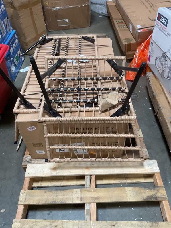 Photo 1 of **SELLING FOR PARTS AS PARTIAL SET **BEND DAMAGE TO ONE LEG**Outdoor patio set