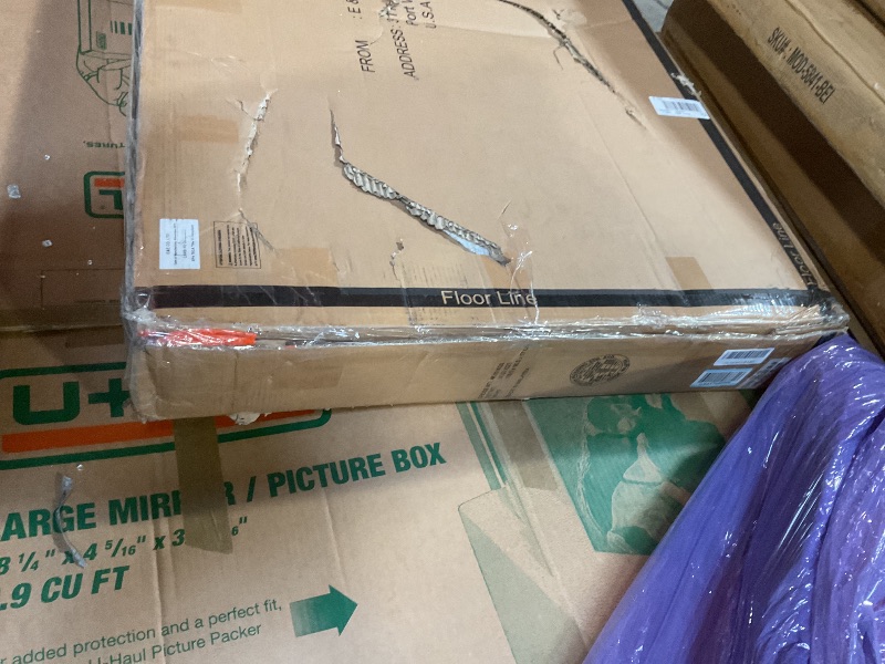 Photo 1 of **DAMAGE TO TABLE CORNERS** Martha Stewart Bella Dining Table Bedford Collection Parson Dining Table Reclaimed Wood Finish, Elegant Apron Details, Tapered Legs, Rustic Farmhouse Dining Table Kitchen Furniture, 59.5" W Natural