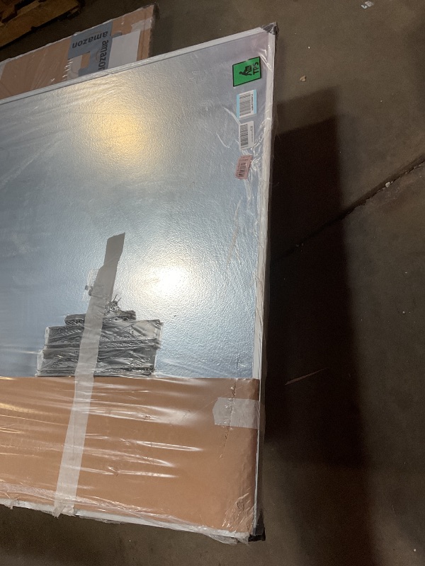 Photo 1 of **DENTS AND SCRATCHES ON FRAME**VIZ-PRO Large Magnetic Dry Erase White Board for Wall, 96 X 48 inches, Pack of 2, 8' x 4' Aluminum Framed Whiteboard with Marker Tray for School Office Home