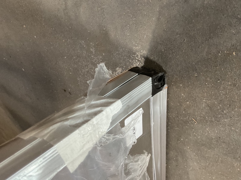 Photo 1 of **DENTS AND SCRATCHES ON FRAME**VIZ-PRO Large Magnetic Dry Erase White Board for Wall, 96 X 48 inches, Pack of 2, 8' x 4' Aluminum Framed Whiteboard with Marker Tray for School Office Home