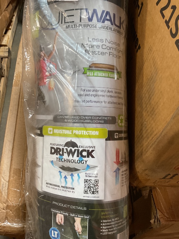 Photo 1 of 360 Sq Ft Acoustical Underlayment with Vapor Barrier for Luxury Vinyl Flooring