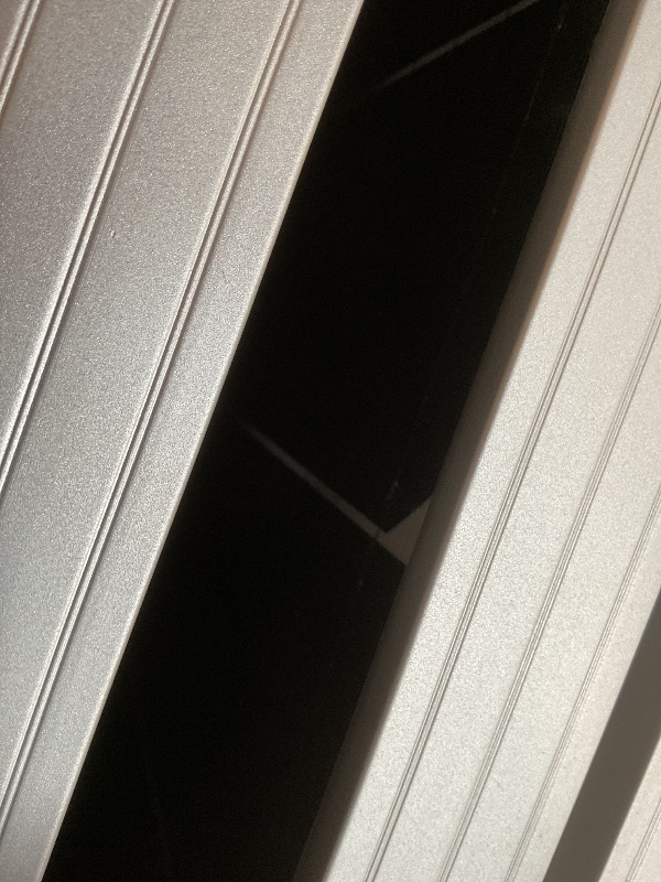 Photo 1 of **MAJOR DAMAGE TO ONE PANEL**Renogy 400 Watts 12 Volts Monocrystalline Solar RV Kit Off-Grid Kit with Adventurer 30A PWM LCD Charge Controller+ Mounting Brackets+ Male and Female Connectors+Solar Cables+Cable Entry housing
